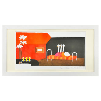 【受注生産】04「まどから　おくりもの」より 版画（限定部数・直筆サイン入り）