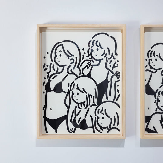 白根ゆたんぽ アクリル画 （白根ゆたんぽ「marguerite